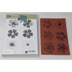 STAMPIN‎ UP FLOWER SHOP STAMP SET BLOSSOMS PETALS PATTERNS